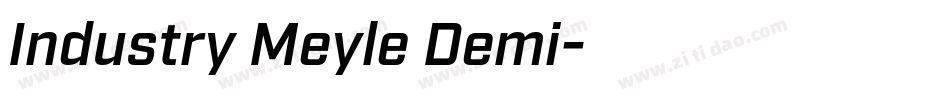 Industry Meyle Demi字体转换